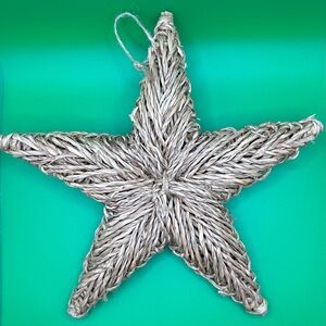 Brand New Raz Imports Rafia Stars and Frosted Braided Balls (5 of each)